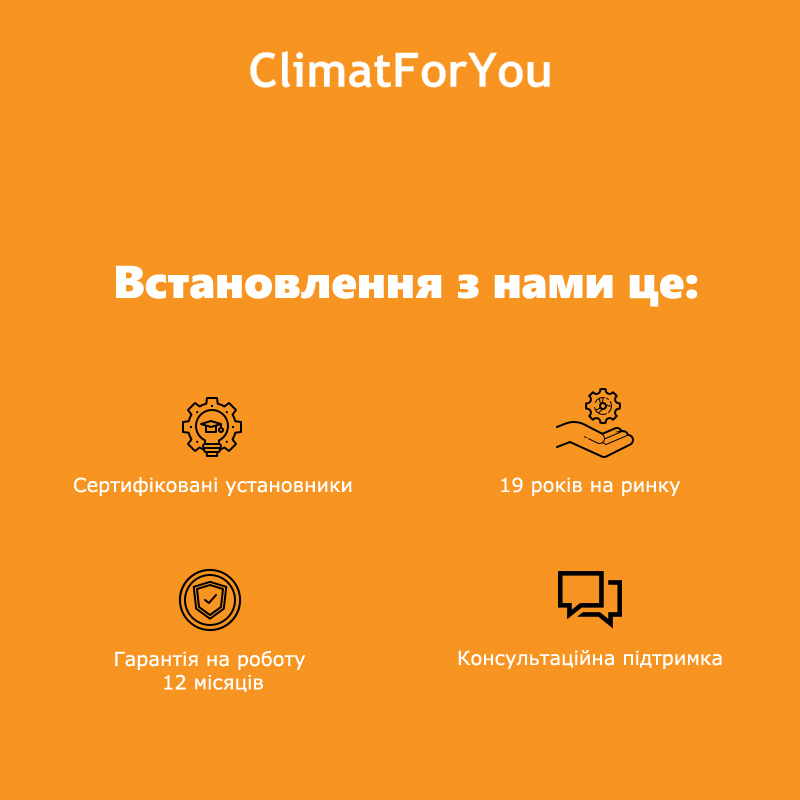  Послуга на стандартну установку кондиціонера спліт-системи 7000-9000 BTU (траса до 3-х м)